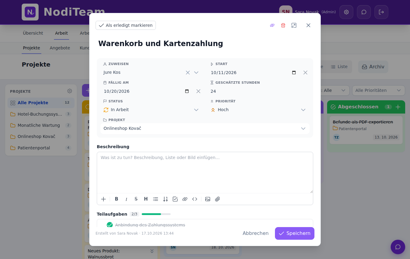 NodiTeam – task