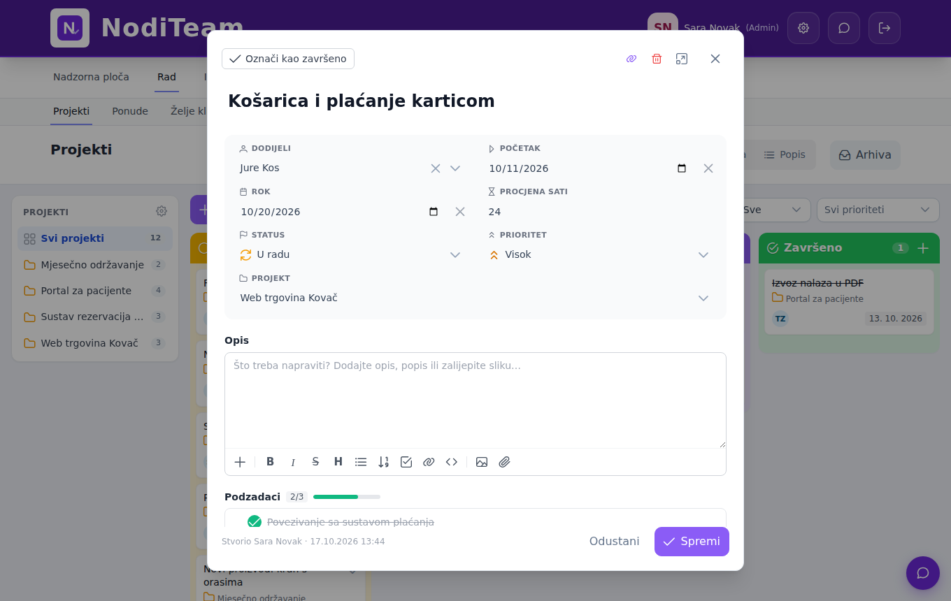 NodiTeam – task