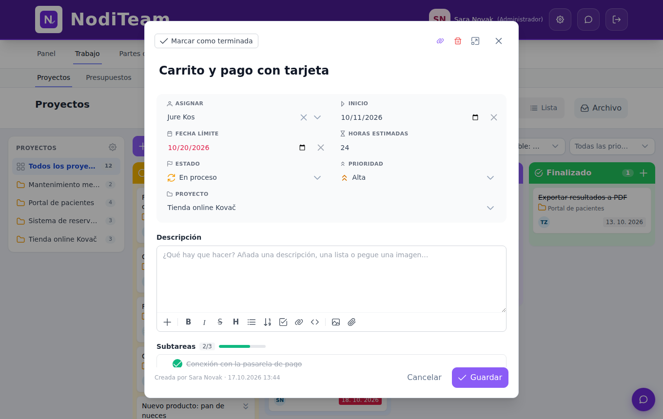 NodiTeam – task