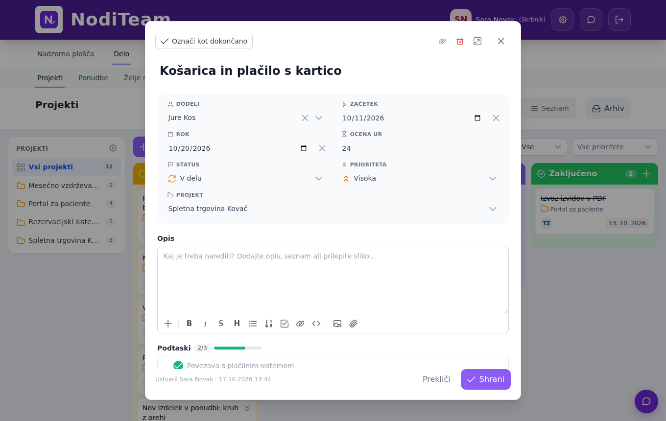 NodiTeam – task